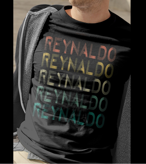 REYNALDO MULTICOLOR TEXT GRADIENT T-Shirt