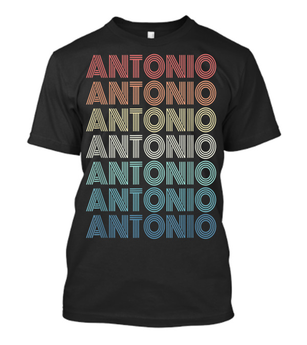 Antonio Gradient Stripes Repeated T-Shirt