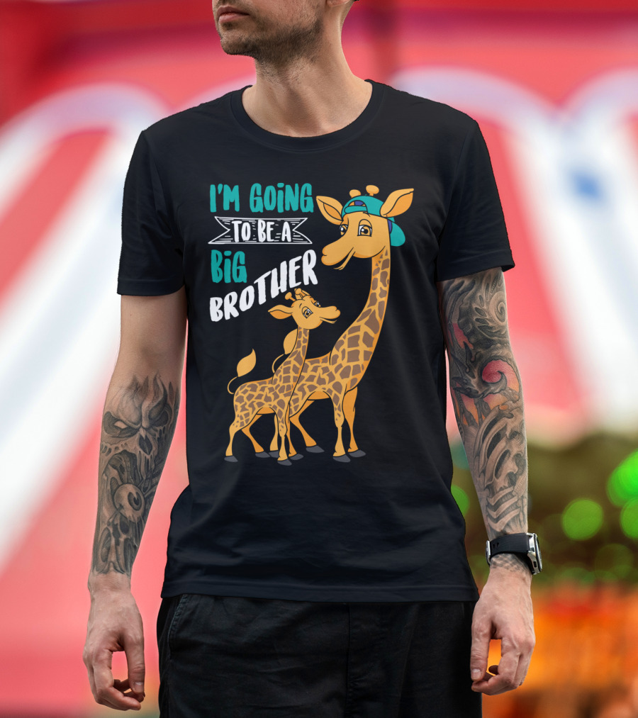 I'm Going To Be A Big Brother Giraffes T-Shirt