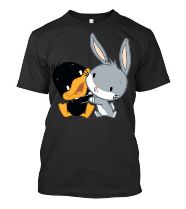 Looney Tunes Bugs Bunny And Daffy Duck Chibi Hug T-Shirt