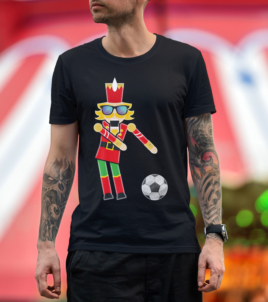 CHRISTMAS NUTCRACKER FLOSSING SOCCER DANCE HOLIDAY T-Shirt