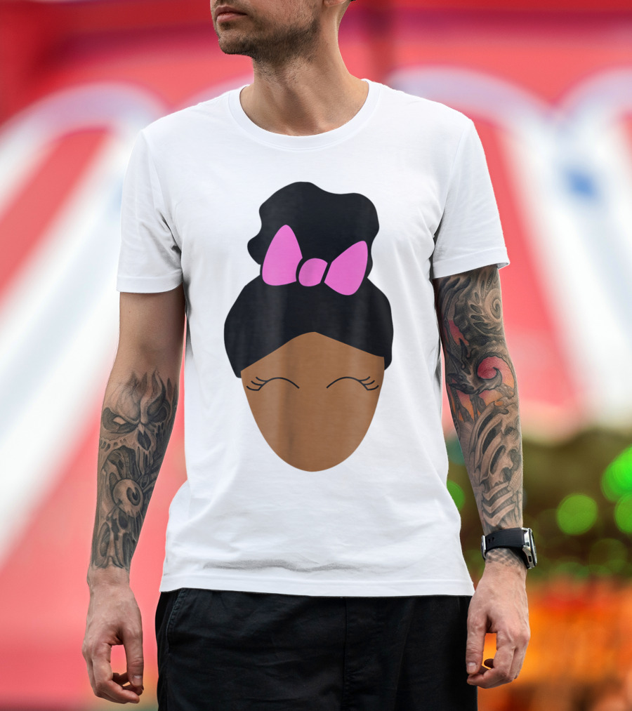 Onyx Kids Shasha Character with Pink Bow Hair Poof T-Shirt