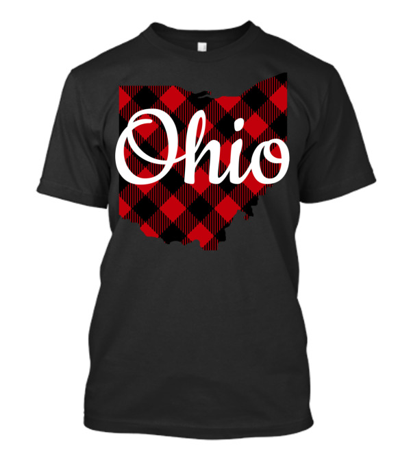 Ohio State Buffalo Plaid Pride T-Shirt