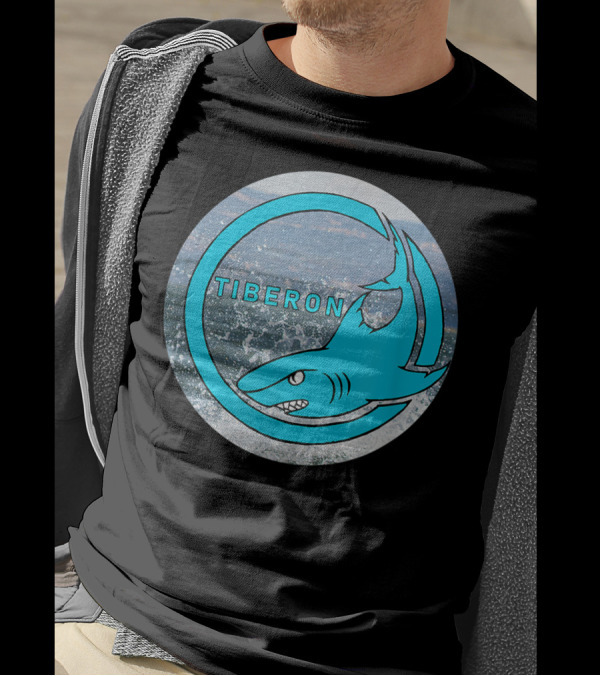Tiberon Shark Circle At Tibs At The E Site T-Shirt