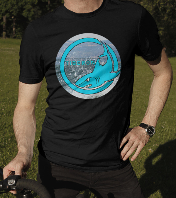 Tiberon Shark Circle At Tibs At The E Site T-Shirt