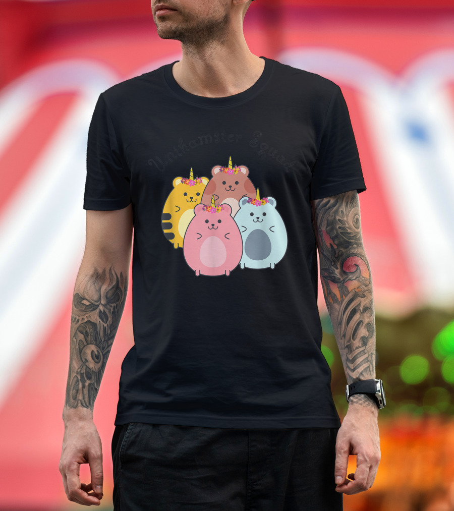 Unihamster Squad Goals Adorable Hamster Group T-Shirt