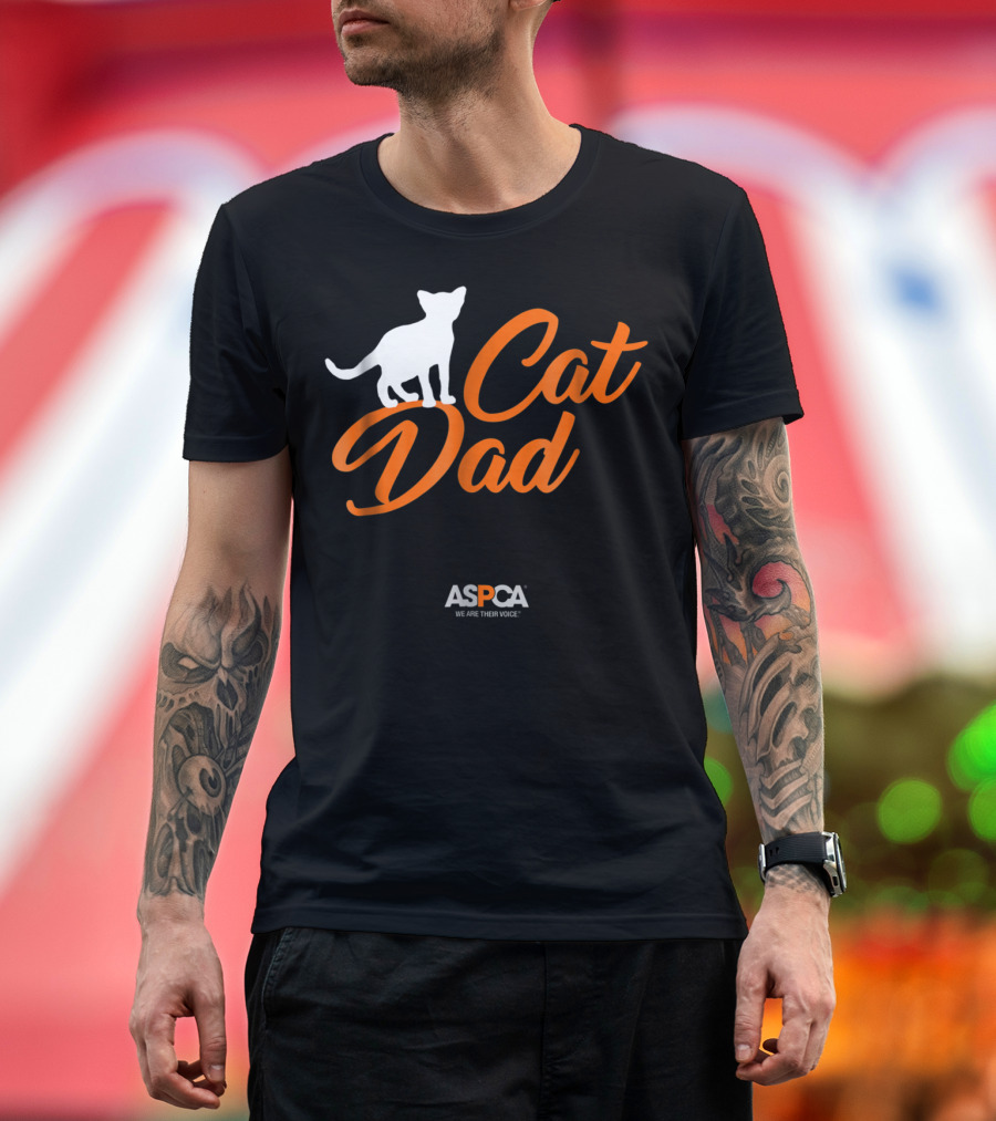 Cat Dad ASPCA We Are Their Voice T-Shirt