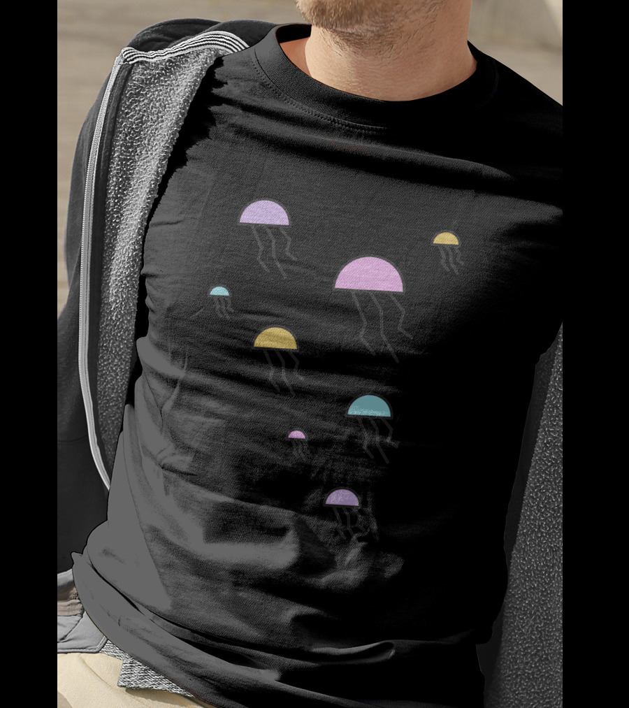 Retro 90s Pastel Jellyfish T-Shirt