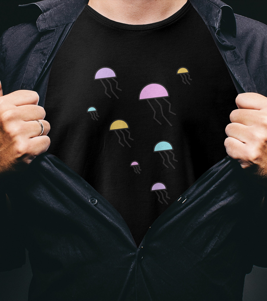 Retro 90s Pastel Jellyfish T-Shirt