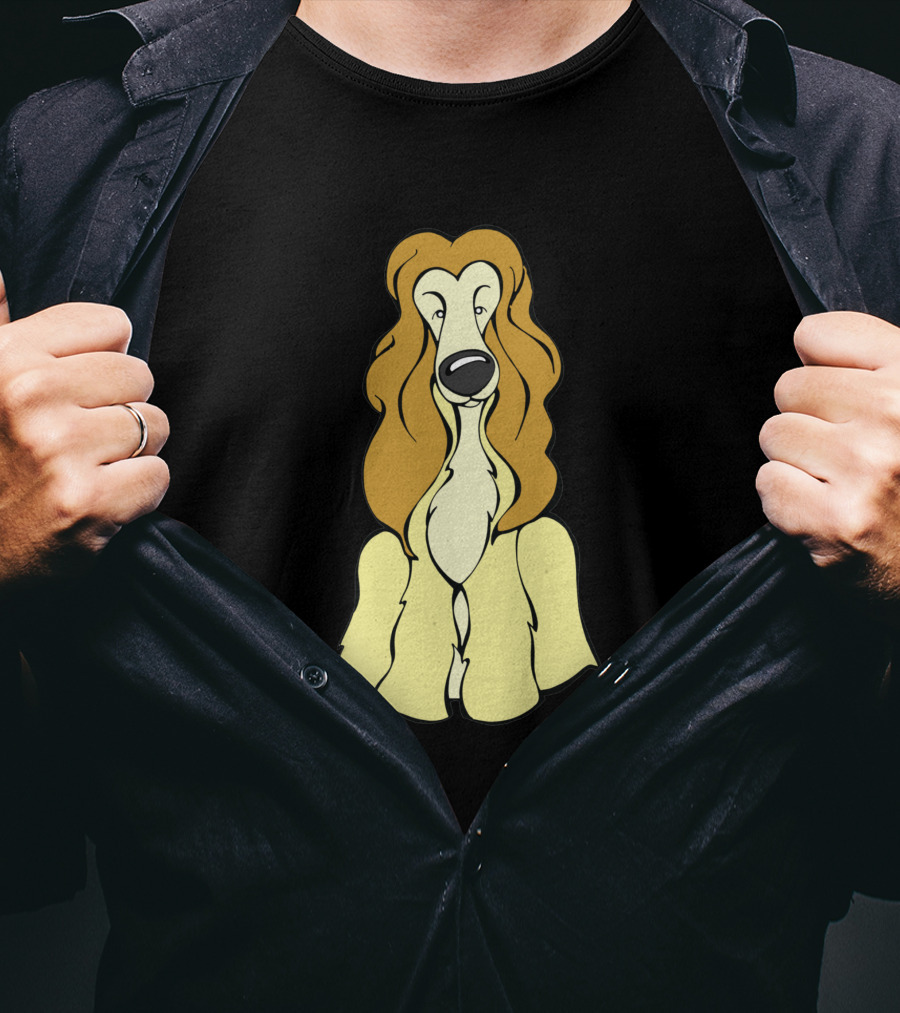 Afghan Hound Illustration 42487 T-Shirt