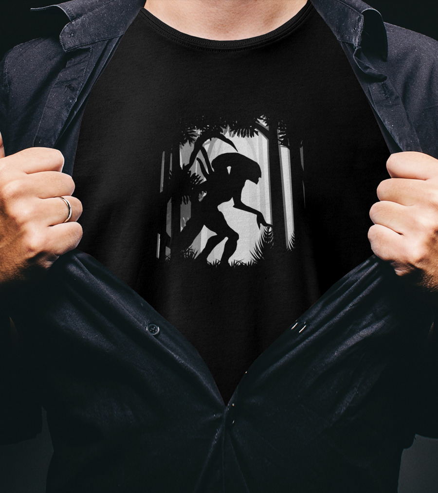 Aliens Jungle Silhouette 9214 T-Shirt