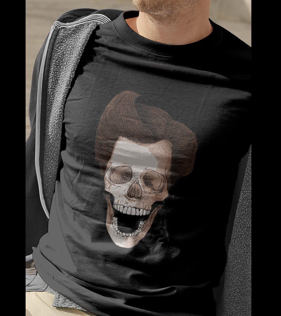 Alrighty Then Skull With Iconic Hair Style 1727902 T-Shirt