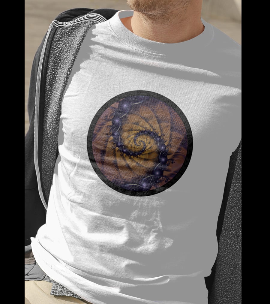 An Emperor Scorpion's Dark Fractal Spiral 1001 Details T-Shirt