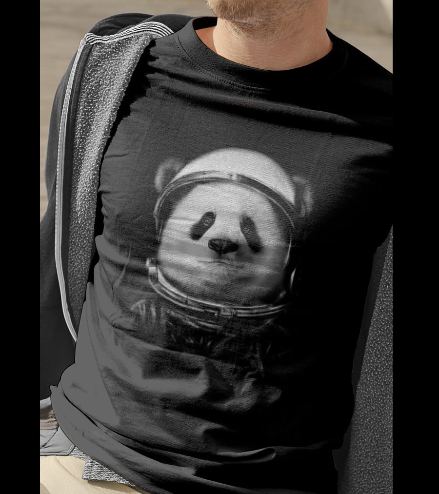 Astronaut Panda 6525 Space Helmet Adventure T-Shirt