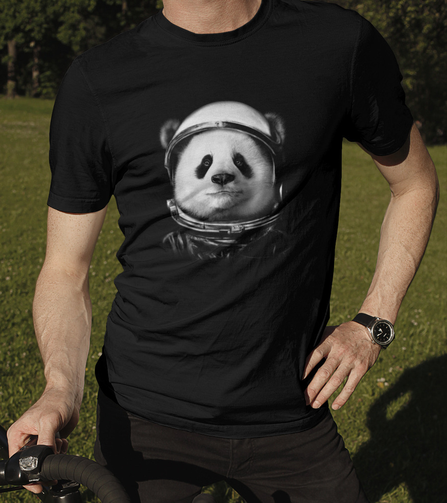 Astronaut Panda 6525 Space Helmet Adventure T-Shirt