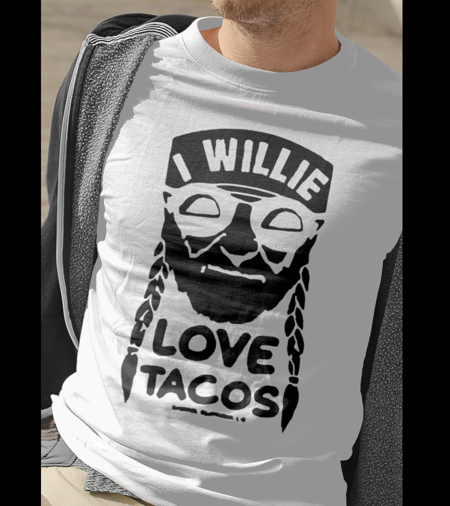 I Willie Love Tacos Face With Braided Hair T-Shirt