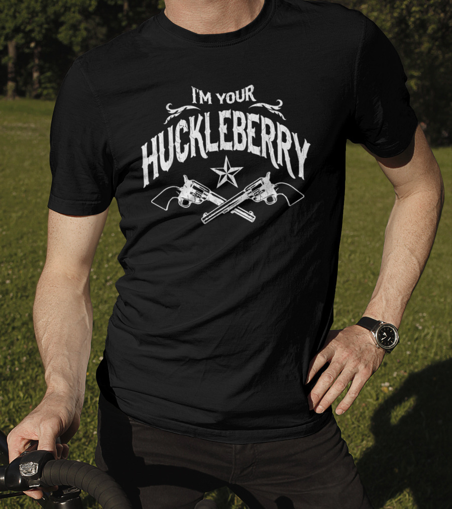 I'm Your Huckleberry Vintage Distressed Pistols Star T-Shirt