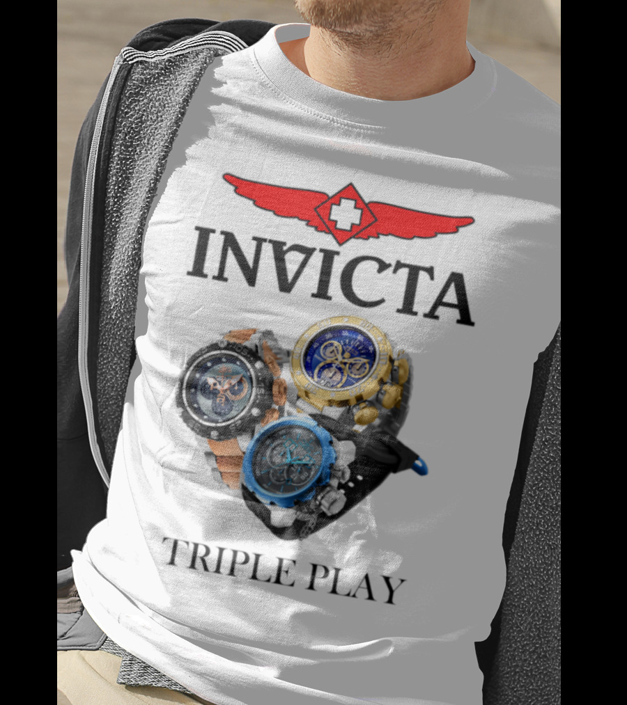 Invicta Triple Play Swiss-Inspired Luxurious Watch Collection T-Shirt