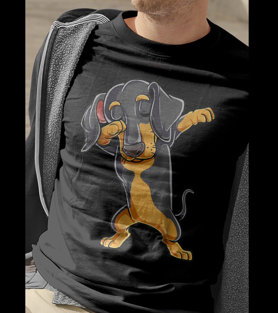 Dabbing Dachshund Puppy Lovers Dab Dance Boys T-Shirt