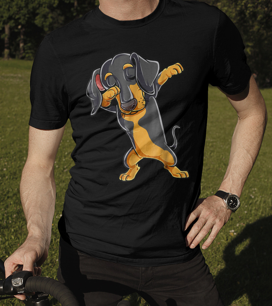 Dabbing Dachshund Puppy Lovers Dab Dance Boys T-Shirt