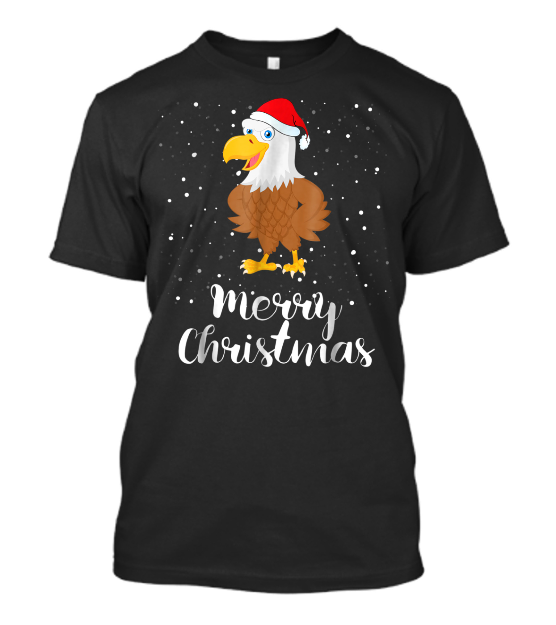 Merry Christmas Eagle Funny Christmas Matching Family Group T-Shirt