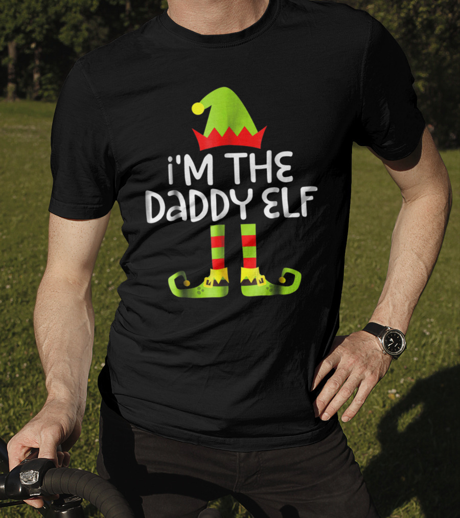 I'm The Daddy Elf Mens Matching Christmas T-Shirt