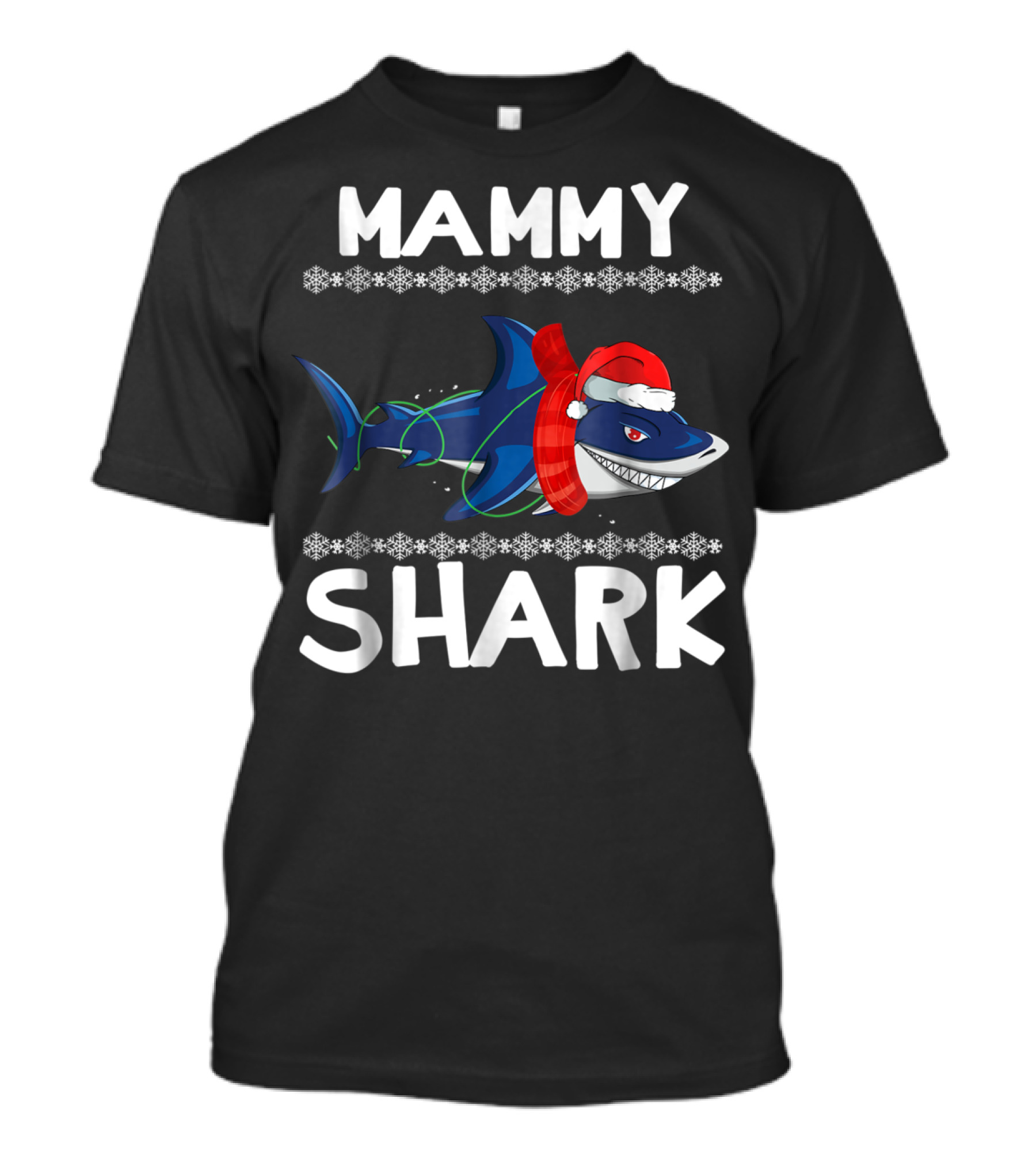 Mammy Shark Christmas Family Holiday T-Shirt