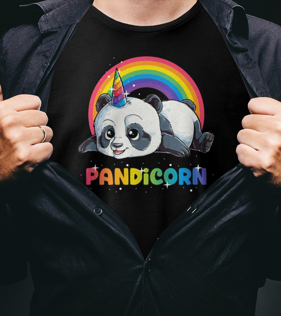 Pandicorn Panda Unicorn Rainbow Pandacorn T-Shirt
