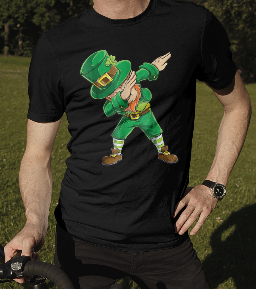 Dabbing Leprechaun St Patricks Day Boys Dab20 Dance Pose T-Shirt