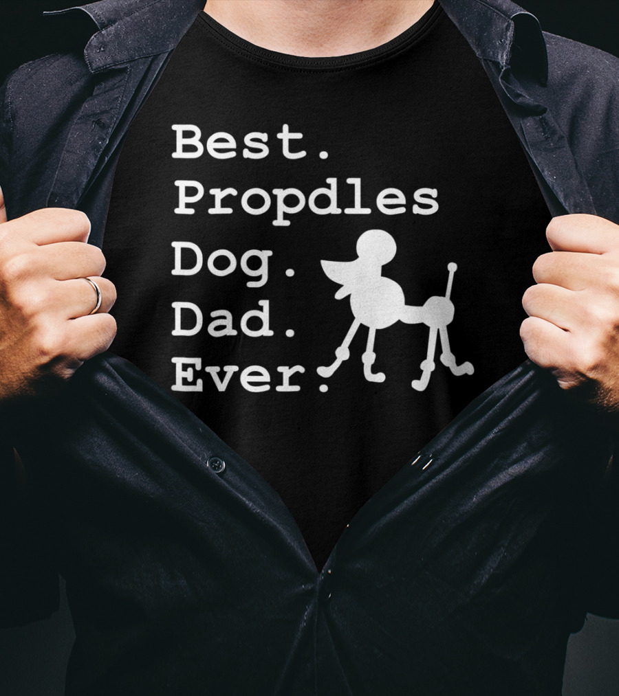 Best Propdles Dog Dad Ever Funny Dogs Lovers 15 T-Shirt
