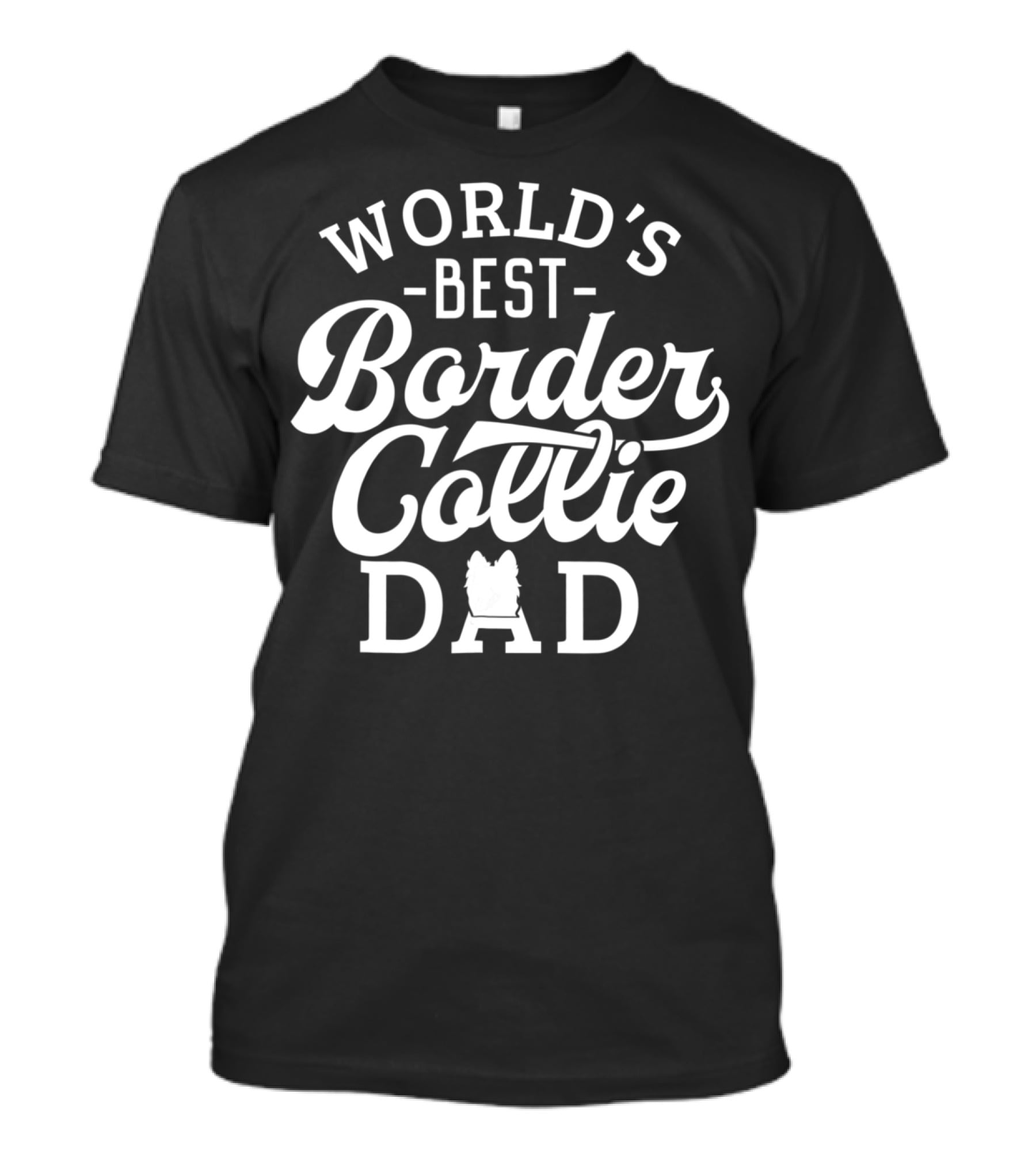 World's Best Border Collie Dad 59 T-Shirt