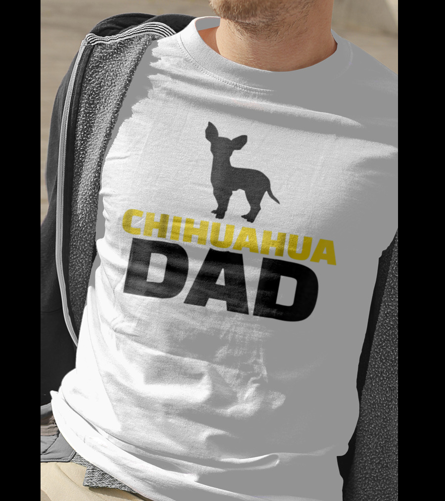 Chihuahua Dad Silhouette T-Shirt