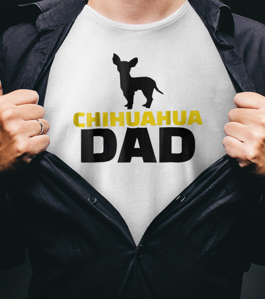 Chihuahua Dad Silhouette T-Shirt