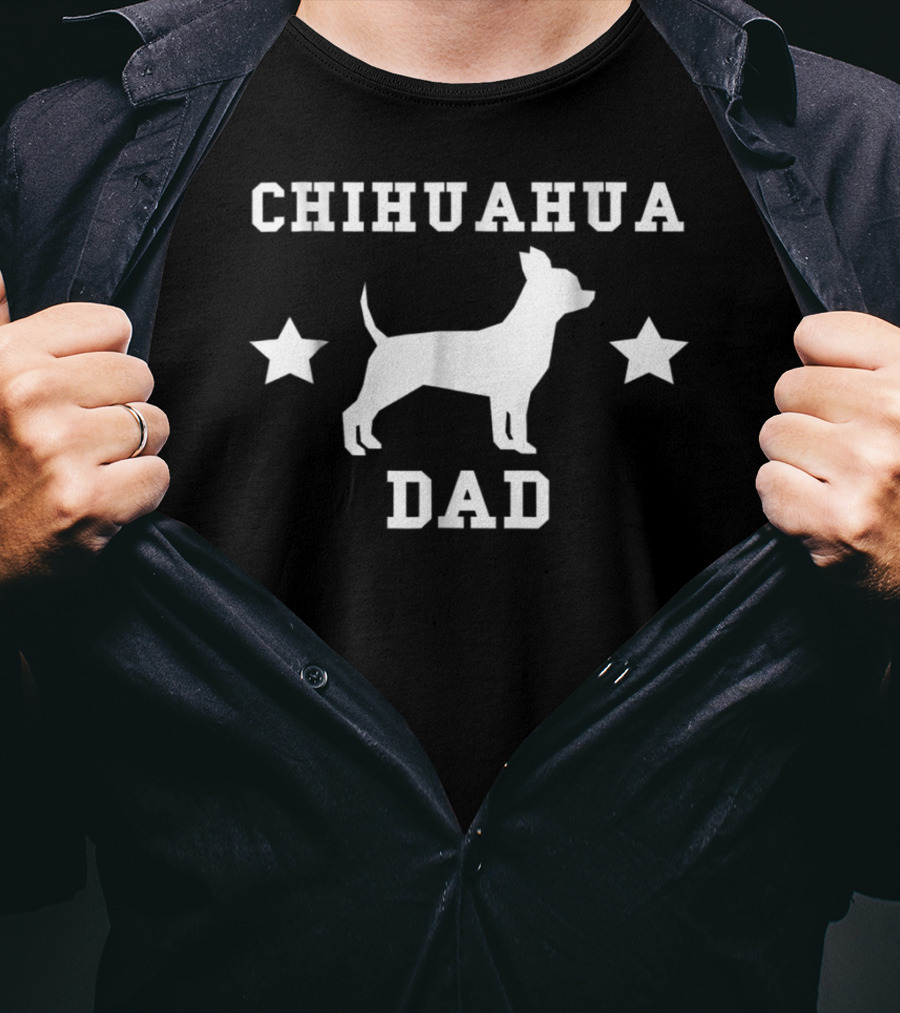 Chihuahua Dad Mens Chihuahua Stars T-Shirt