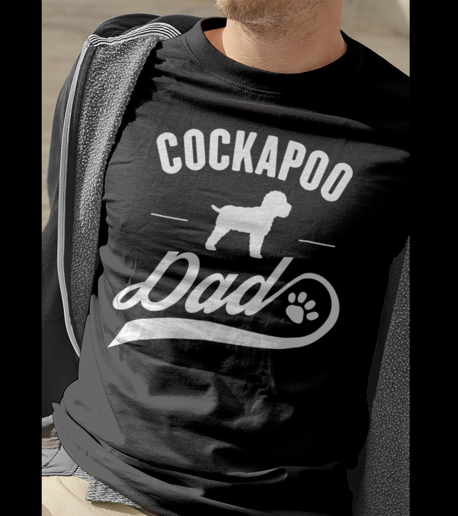 Cockapoo Dog Dad Lover Owner Paw T-Shirt