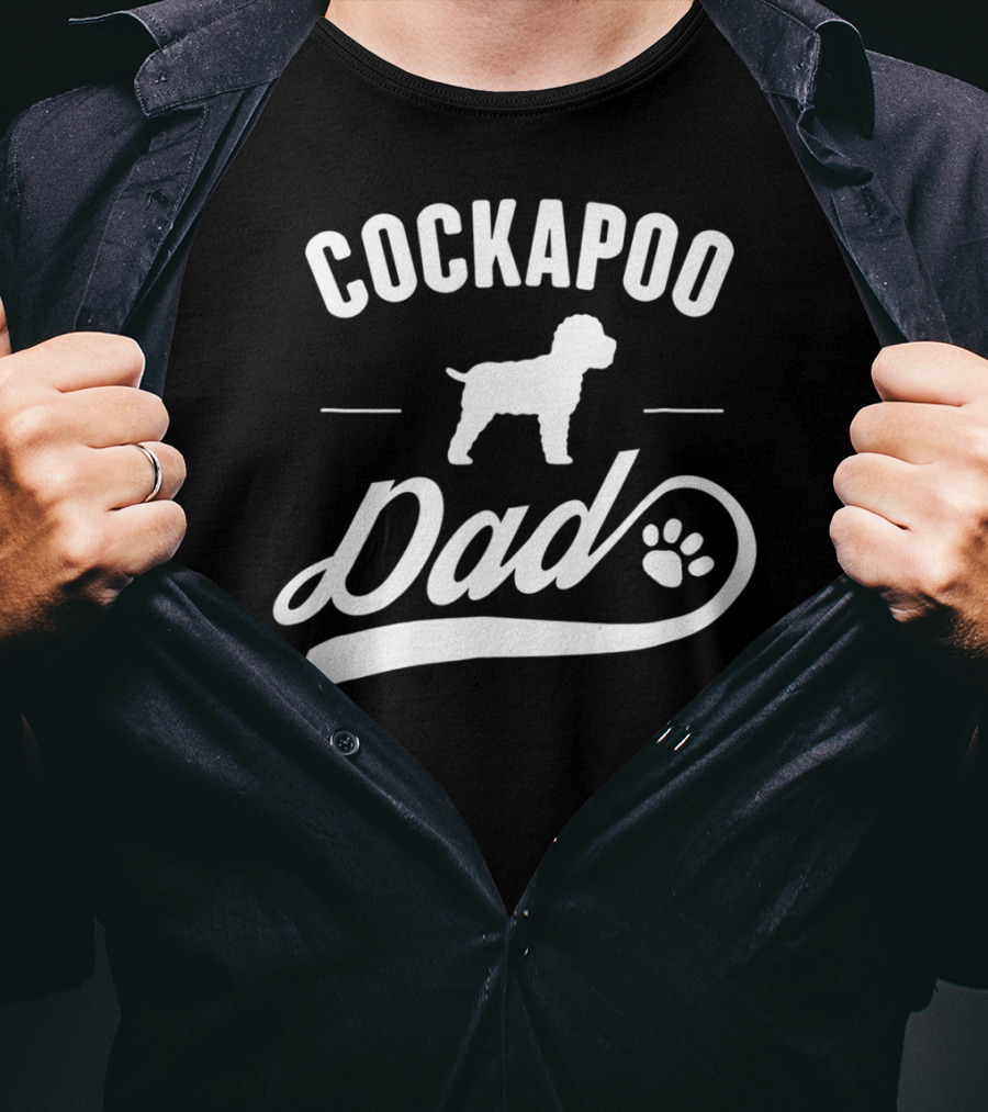Cockapoo Dog Dad Lover Owner Paw T-Shirt