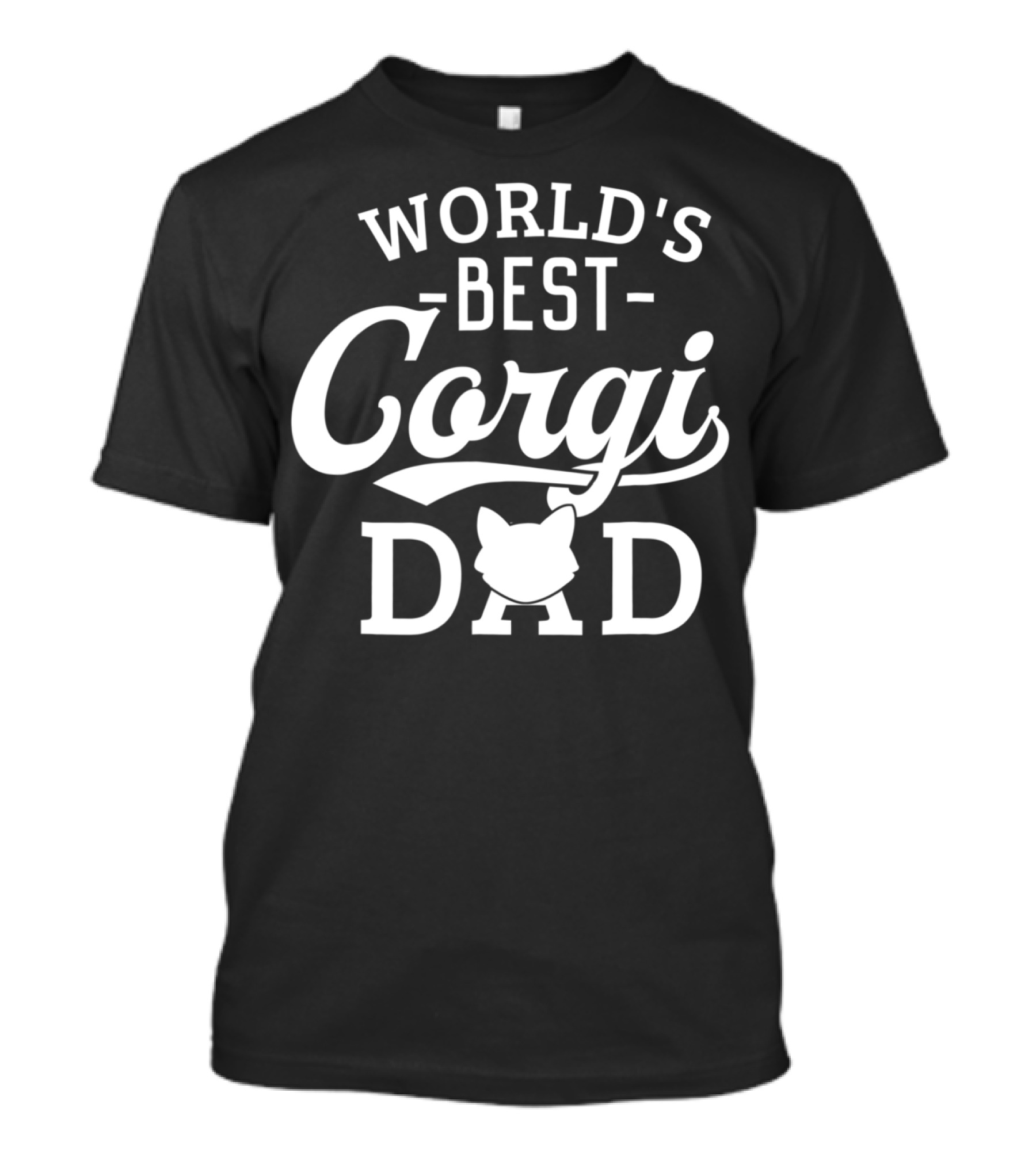 World's Best Corgi Dad Funny T-Shirt
