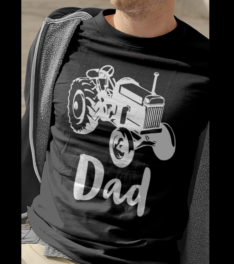 Dad Farm Tractor Dad Farmer Farming 55 T-Shirt