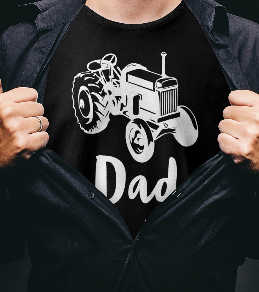 Dad Farm Tractor Dad Farmer Farming 55 T-Shirt
