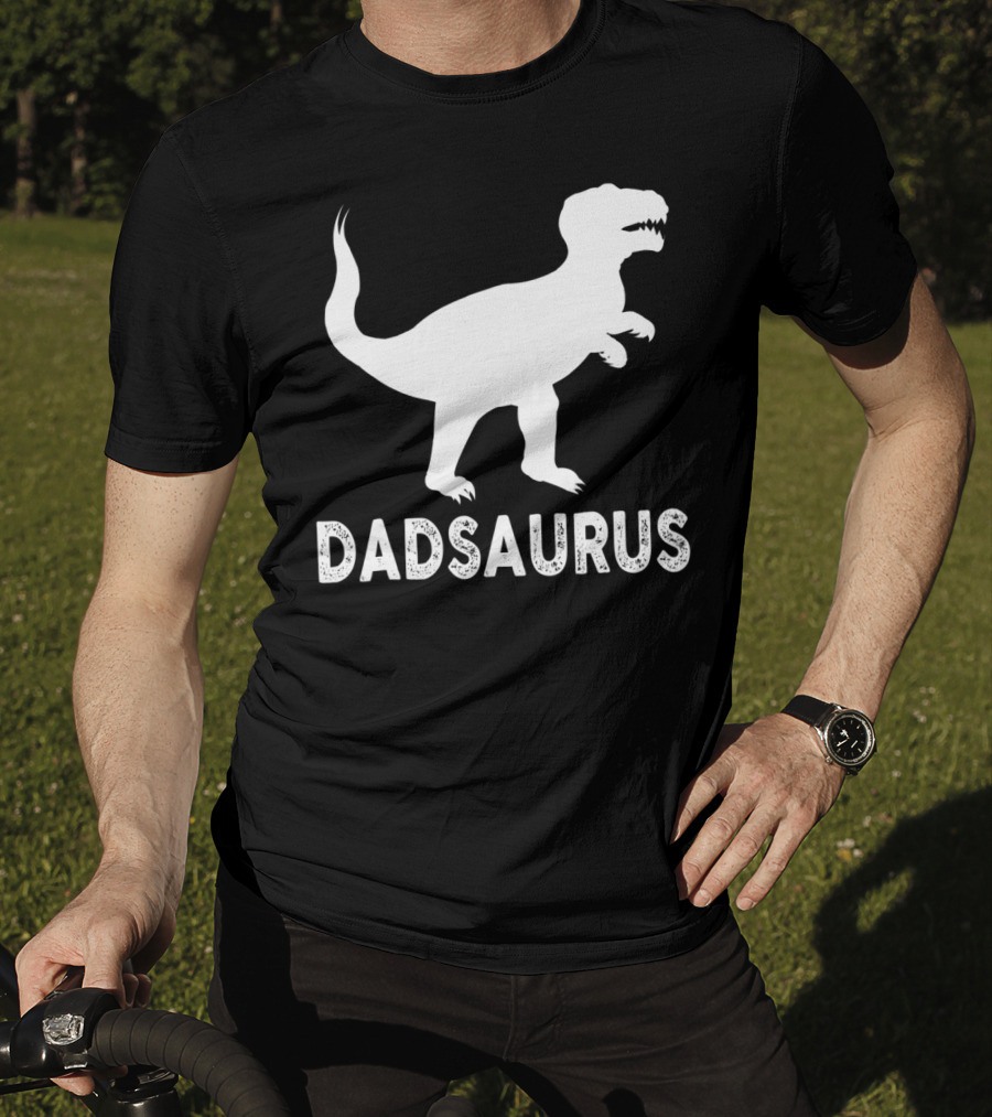 Dadsaurus Dad Dinosaur Men Daddy65 T-Rex T-Shirt