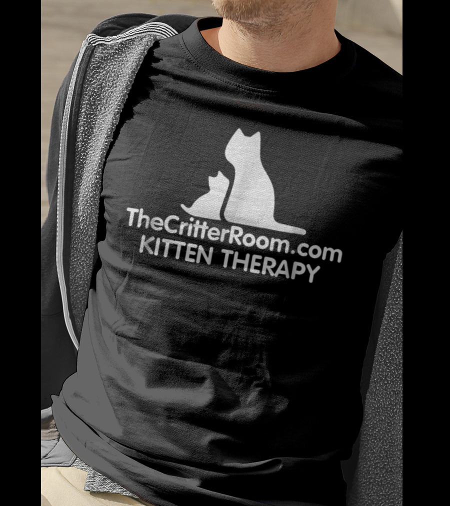 TheCritterRoom.com Kitten Therapy Foster Dad Johns Cam T-Shirt
