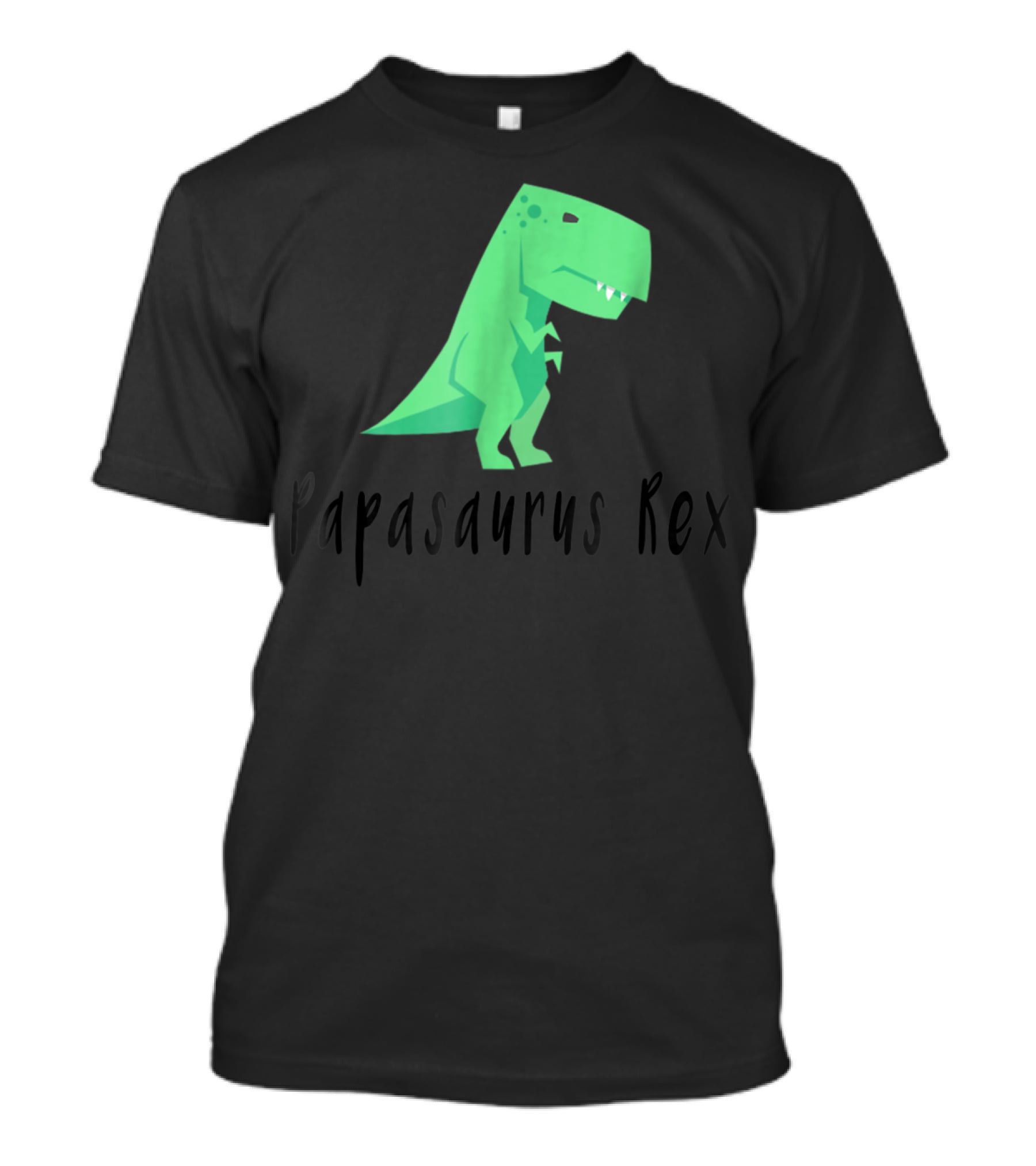 Papasaurus Rex Cute Dinosaur Dad Funny T-Shirt