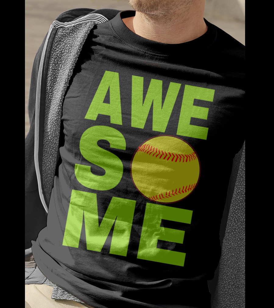 AWESOME Funny Softball Cute Love Player Tee60 T-Shirt