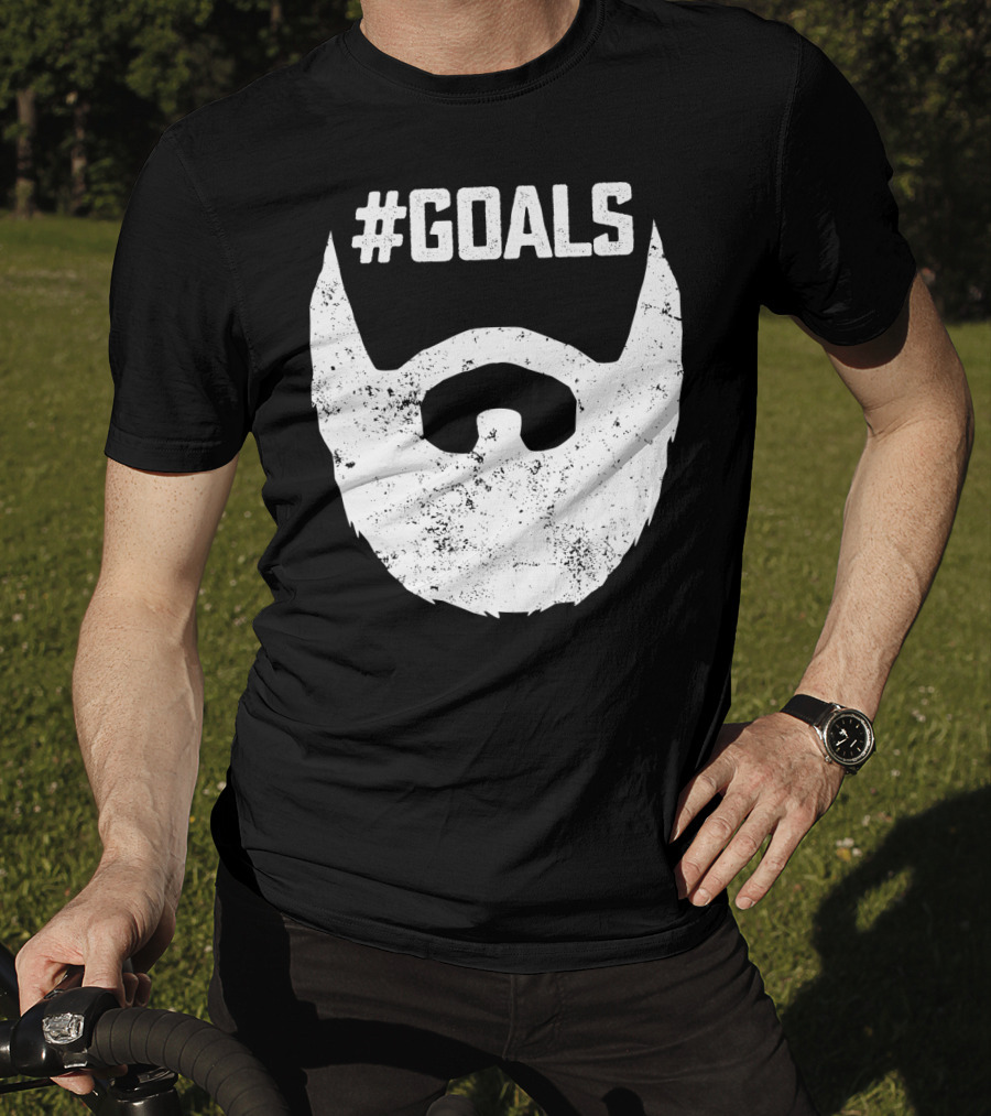 Goals Beard For Bearded Dad Husband T-Shirt