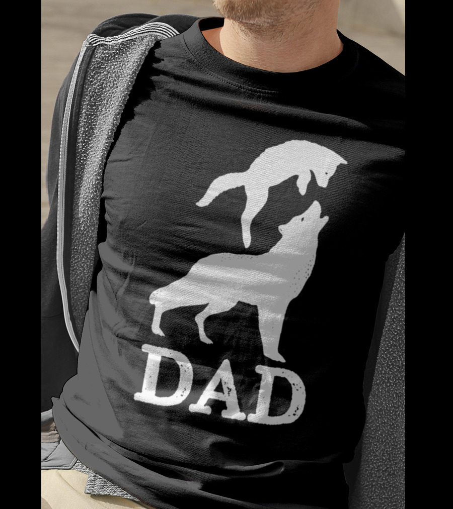Dad Wolf And Pup T-Shirt
