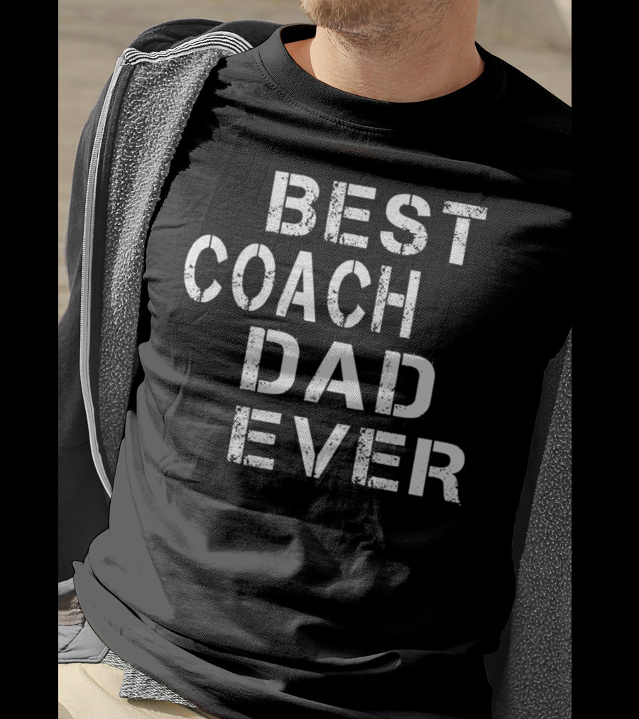 Best Coach Dad Ever Vintage Coach Mens S66 T-Shirt