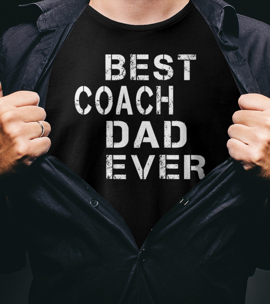 Best Coach Dad Ever Vintage Coach Mens S66 T-Shirt