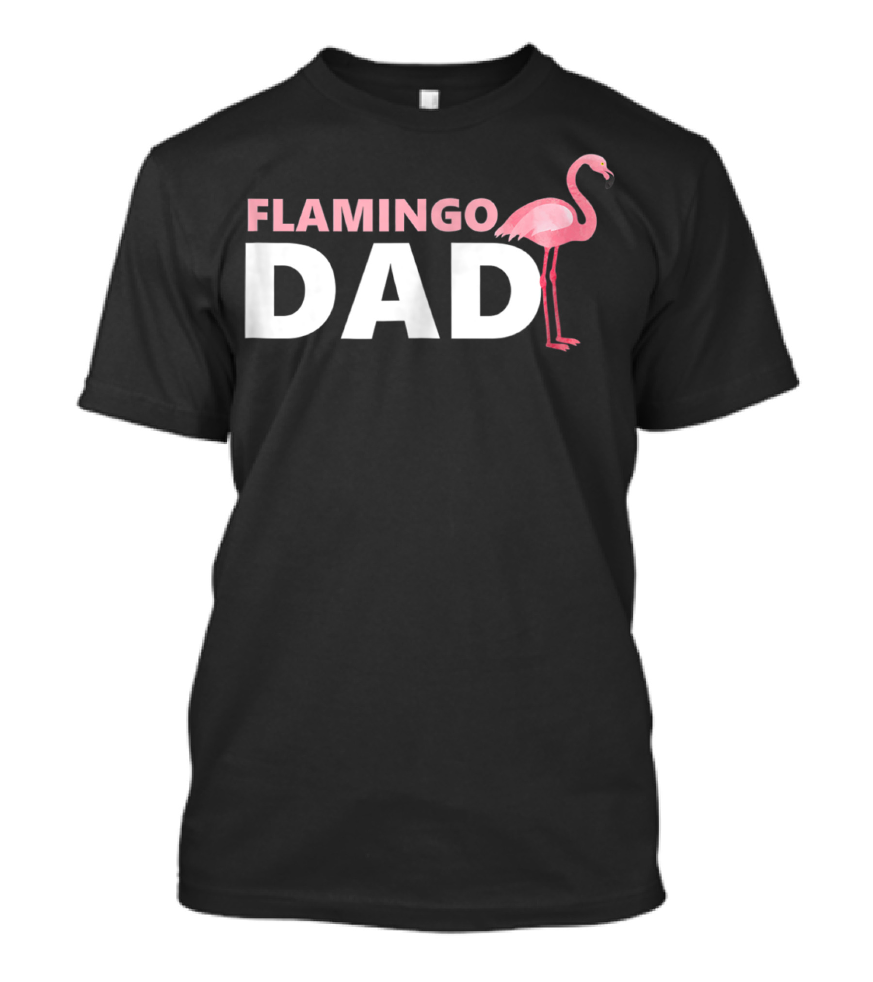 FLAMINGO DAD Mens Tropical Papa T-Shirt