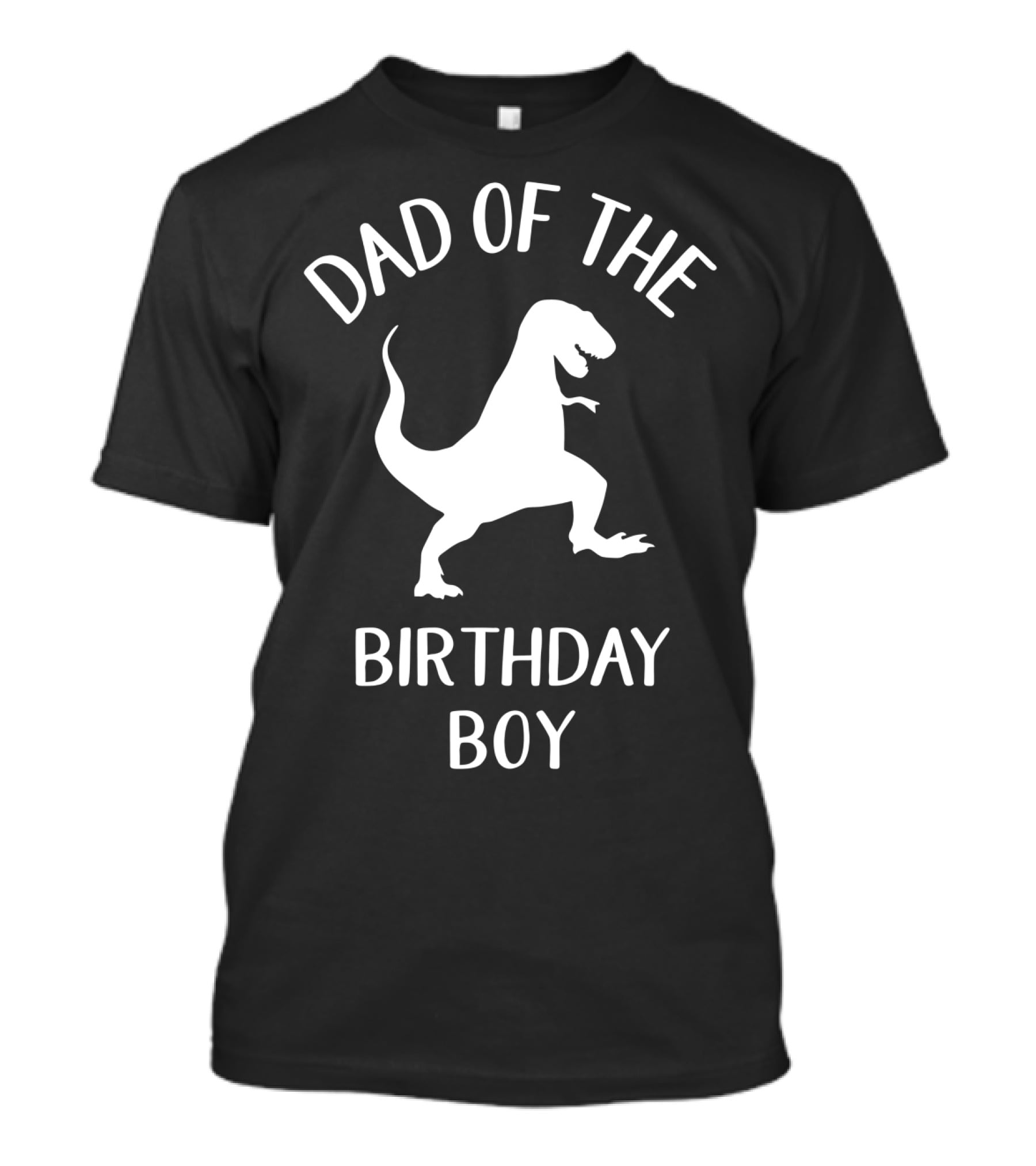 Dad Of The Birthday Boy Funny Dinosaur Mens T-Shirt