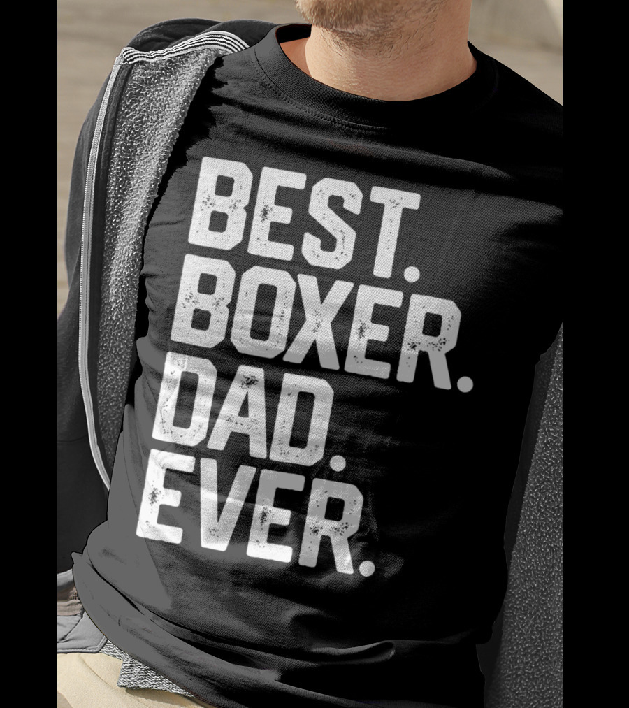 Best Boxer Dad Ever Mens Funny Dog Love Christmas22 T-Shirt